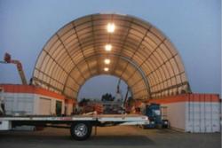 26'Wx36'Lx12'H canvas quonset building